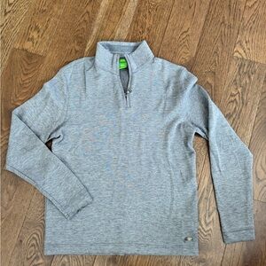 Boss Gray Quarter-Zip Men's Sweater